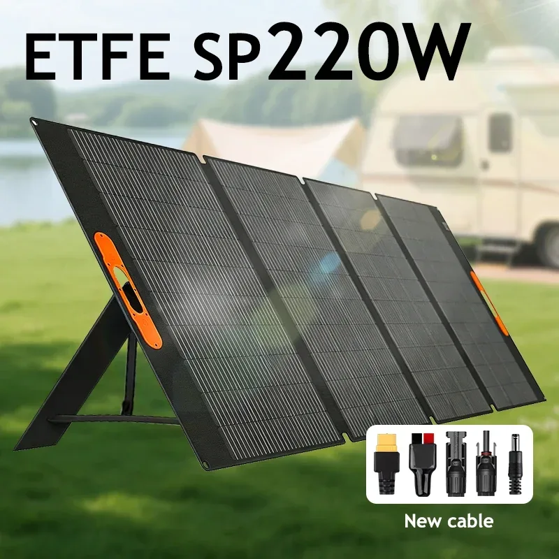 220W Tragbares Solarpanel 420W Faltbares Solarpanel-Set Wasserdichtes Notstrom-Solarladegerät für Powerstation Camping Solar