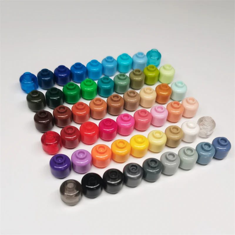 100 Stück DIY MOC für 3626 Bausteinteile für Karosserieteilkopf (einfarbig) ? blockierter offener Bolzen
