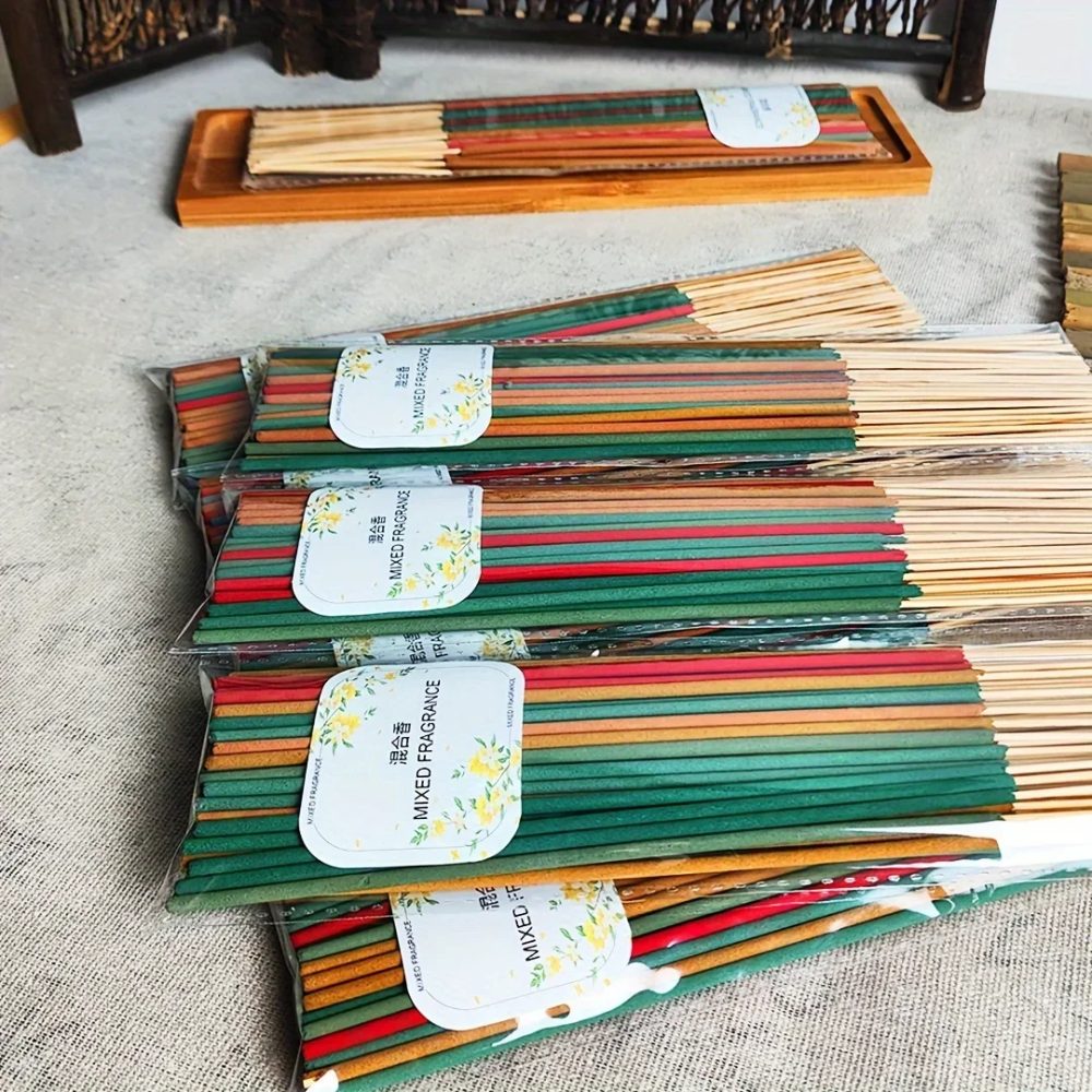 60 Premium-Aromatherapie-Sticks-Set ? 6 Düfte für Yoga, Meditation, Entspannung und Schlafhilfe ? perfekte Auswahl für