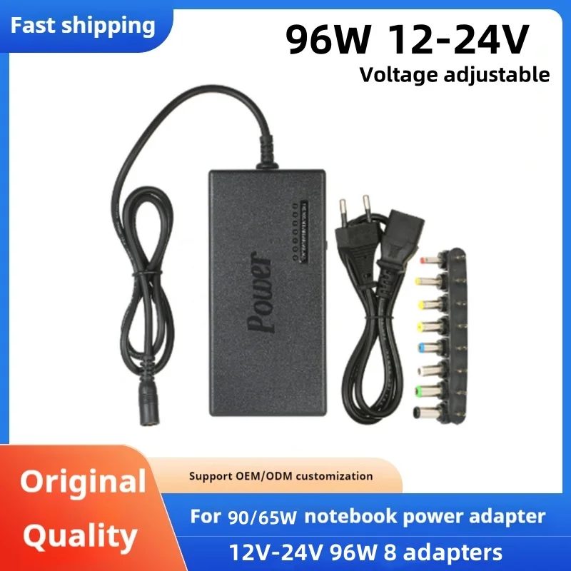 96W Universal Tragbare AC Laptop Power Adapter 12V 15V 16V 18V 19V 4,5A 20V 24V Ladegerät Für Toshiba Hp Asus Acer Sony Lenovo