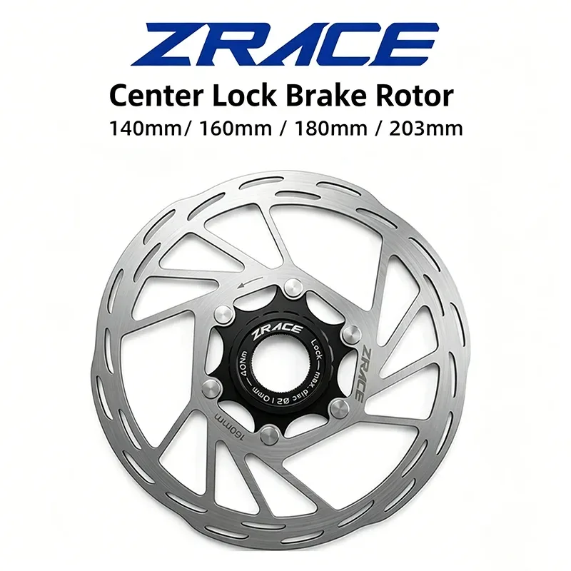 ZRACE Center Lock Bremsscheibe, starke Wärmeableitung, schwimmend, 140/160/180/203, für MTB/Straße