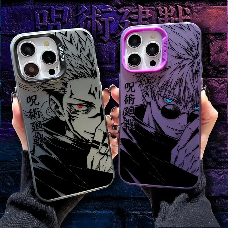 Handyhülle für JUJUTSU KAISEN SATORU GOJO SUKUNA iPhone 12 17 Air Pro Max 16 15 11 14 13 Pro Max XS X XR Plus 8 7 SE 2020 Cover