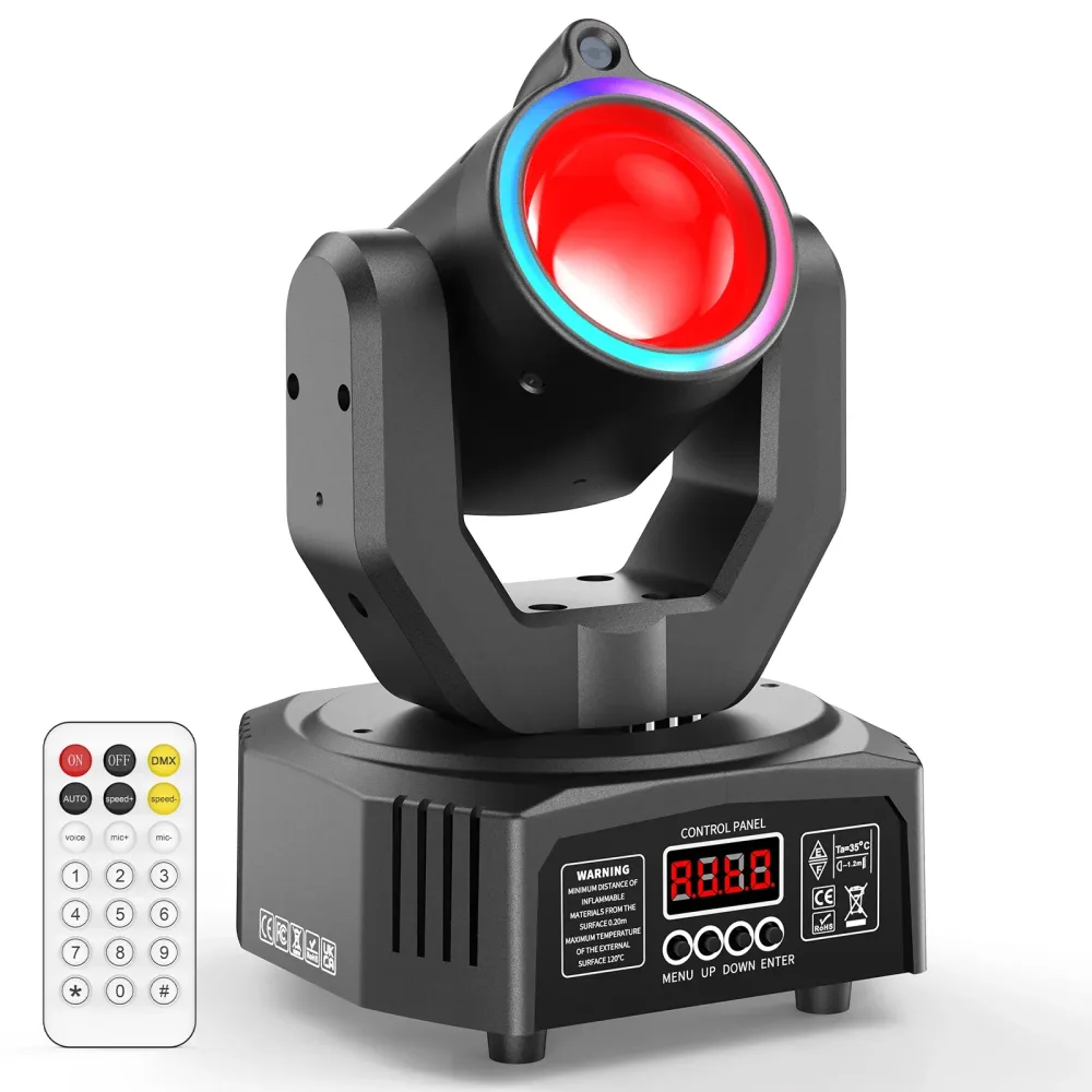 U'King Mini 30W Spot Beam Moving Head Licht LED 4IN1 RGBW Effekt Strobe Bühne Licht DMX Sound aktiviert DJ Disco Bar Party Licht