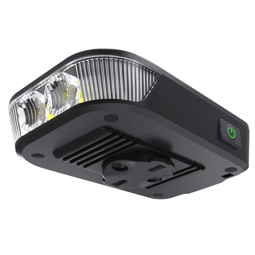RAVEMEN FR500 Fahrradscheinwerfer für Garmin Wahoo XOSS IGPSPORT Magene GPS USB-C wiederaufladbares Fahrrad-Frontlicht, Tages- und Nachtbeleuchtung mit AGM04 Gropo-Adapter