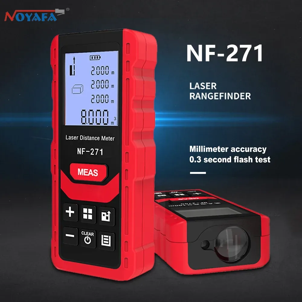 Noyafa NF-271 Laser-Entfernungs messer 40m 80m Entfernungs messer Band Entfernungs messer Messgerät digitales Lineal Test werkzeug