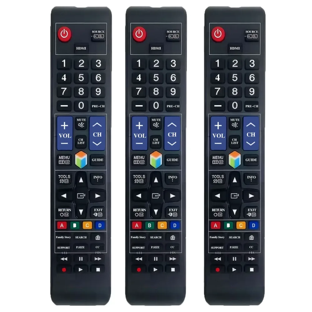 3 Stück AA59-00594A Universelle Ersatzfernbedienung passend für Samsung Smart TV |   3D LCD LED HDTV Fernseher