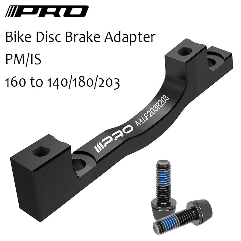 IIIPRO Fahrradbremsenadapter 160 bis 140 180 203 Langlebiger Fahrrad-Scheibenbremsen-Konverter PM IS Bremsen-Bremssattel-Adapter Fahrradzubehör