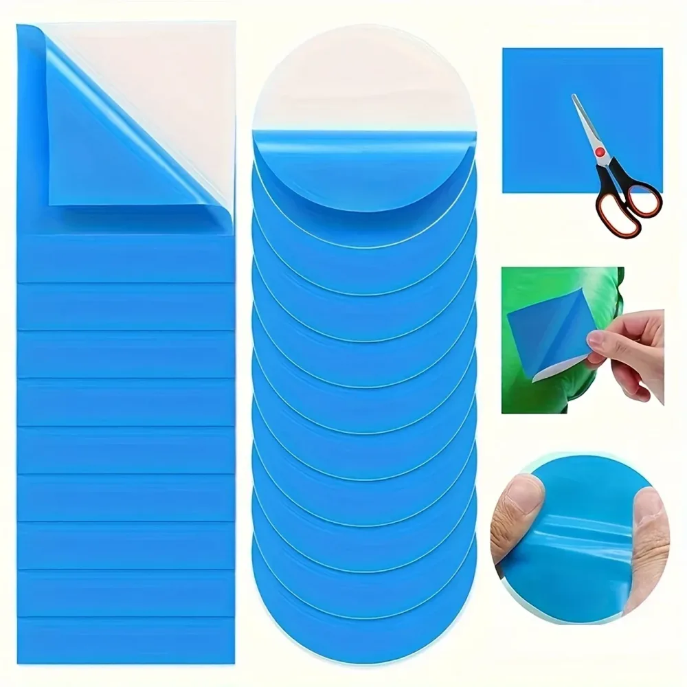 YITAPE 10 Stück Unterwasser-Reparaturpflaster Selbstklebende PVC-Pool-Reparaturset Wasserdichte Dichtungspflaster für Schwimmbäder und Aufblasartikel