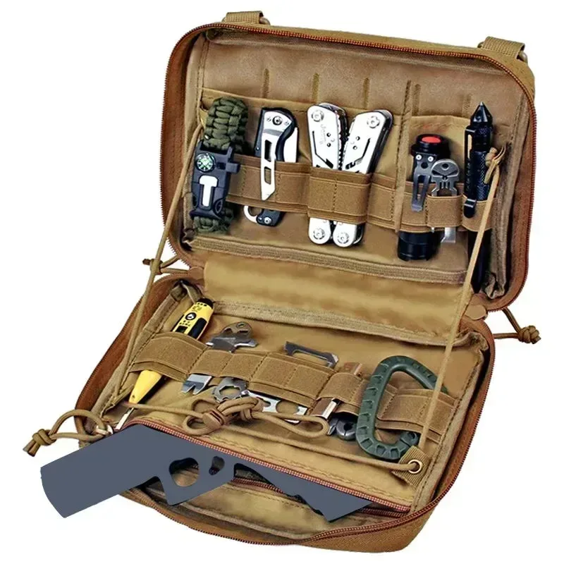 Militärisches Erste-Hilfe-Set, Taktisches Outdoor-Notfallset, Camping- und Jagd-Mehrzweck-Werkzeugset EDC-Tasche