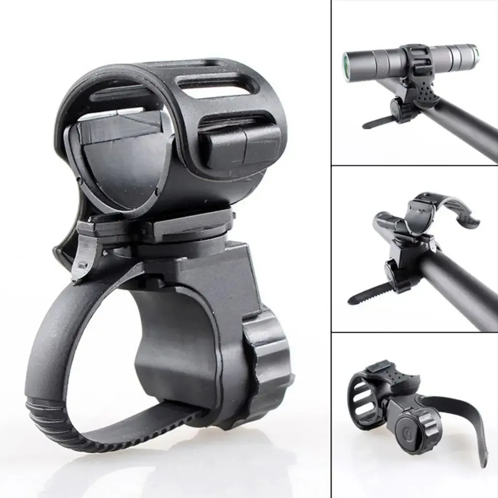 Fahrradlenker-Lichthalterung Fahrradlampenhalter 360 Grad drehbarer Taschenlampenclip Fahrradscheinwerferständer Fahrradzubehör