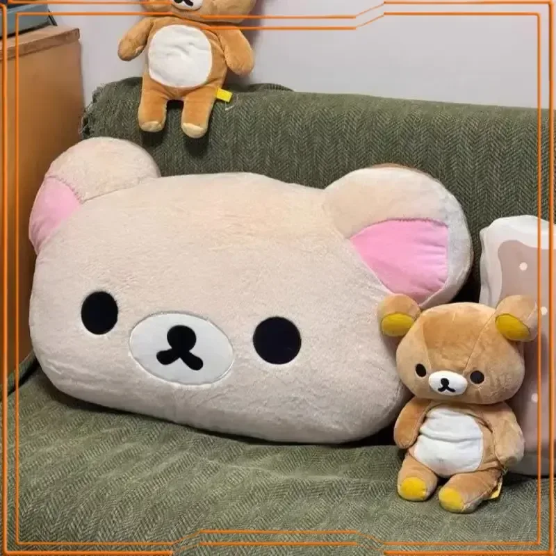 Süßes Rilakkuma Plüsch warmes Handkissen Cartoon Bär Peluche Stofftier weiches Kissen Geburtstagsgeschenk