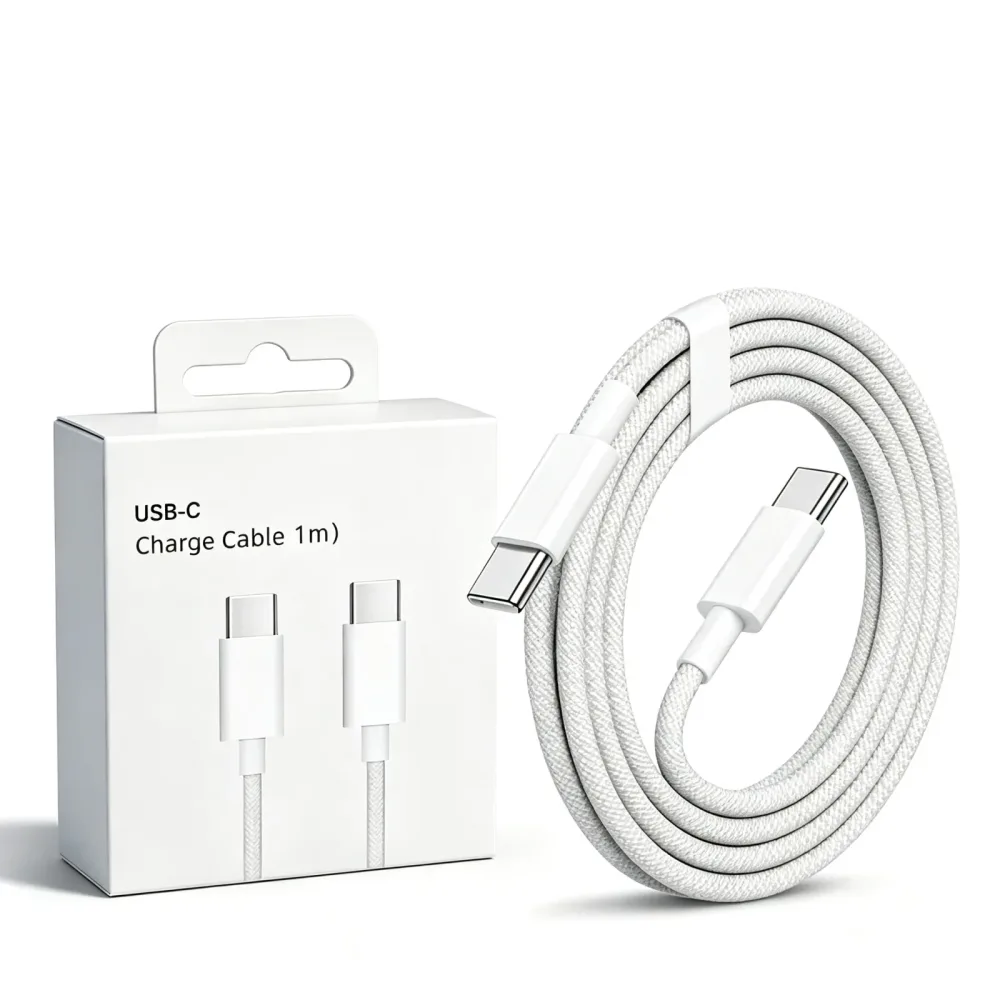Original USB-C Kabel für iPhone 17 16 15 Pro Max PD 60W Schnellladung für Huawei Xiaomi Samsung Typ C Geflochtenes Kabel Zubehör