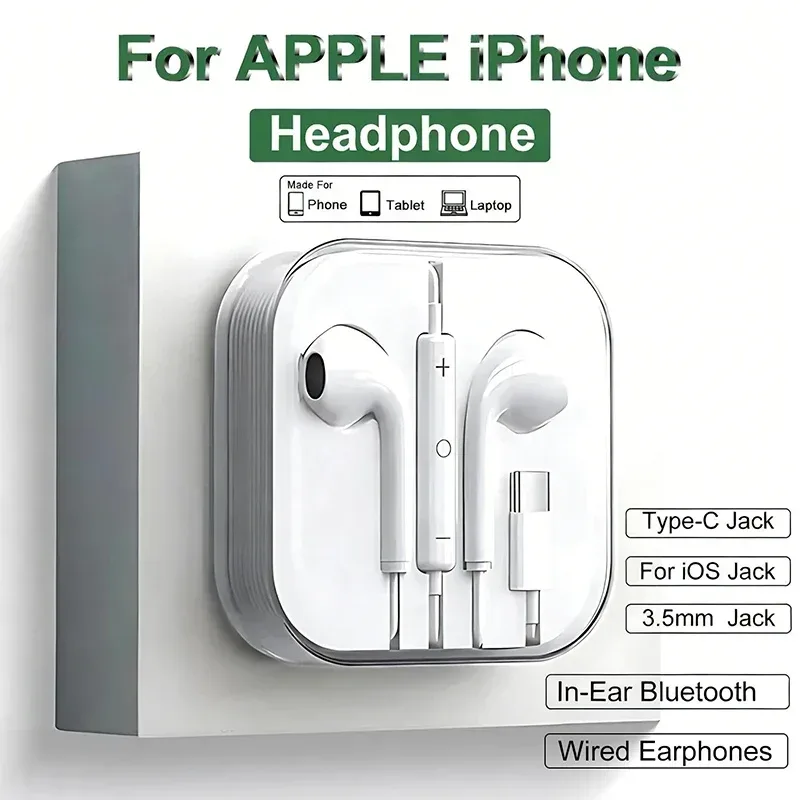 Typ-C-Kopfhörer mit Kabel für Xiaomi Redmi Poco Oneplus OPPO Huawei Honor Samsung Ohrhörer 3,5-mm-Laptops Tablet-Headset