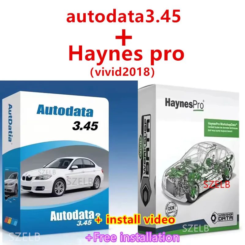 2026 Neueste Haynes Pro (vivid2018) + Autodata 3.45 Werkstattdaten 2018 Atris Technik Europe Kfz-Reparatursoftware Kostenlose Installation
