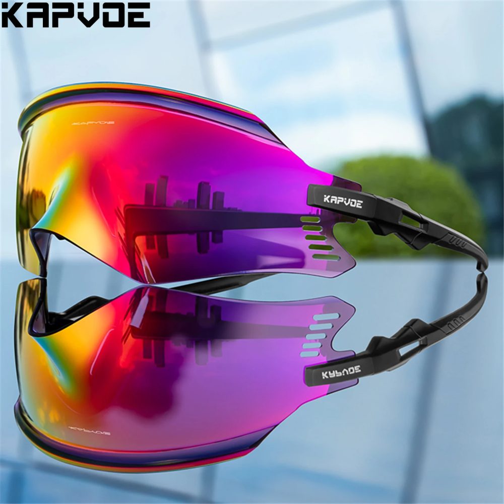 KAPVOE Radfahren Sonnenbrille Radfahren Gläser UV400 MTB Fahrrad Brillen Outdoor Sport Brille Frauen Männer Rennrad Racing Ausrüstung