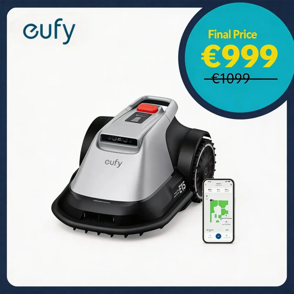 eufy Mähroboter E15, Kein Kabel, Kein RTK, Keine Signalausfälle, Auto-Mapping, Hindernisvermeidung, Smart-Navigation( code available?