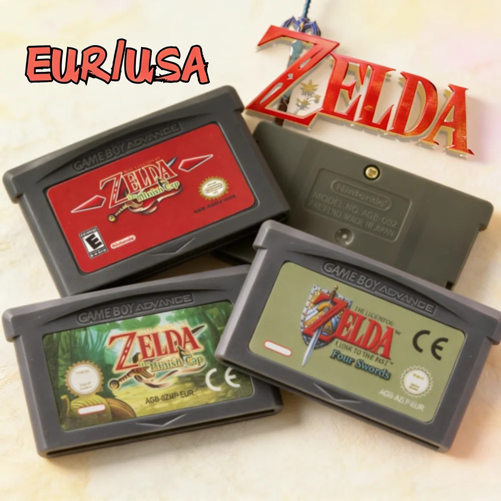 Zelda GBA Spielkassette 32-Bit-Videospielkonsole Legend Of Zelda Spielkarte Link To The Past Awakening DX Minish Cap