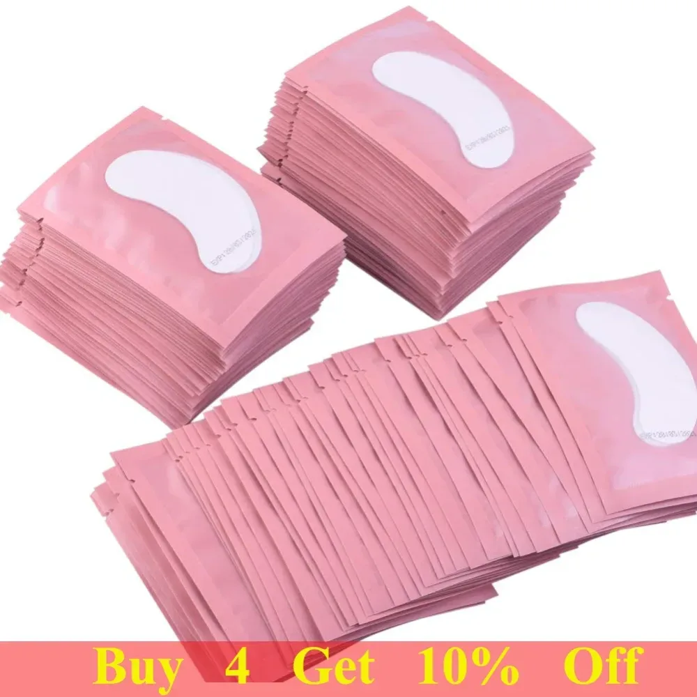 100 Paar Augenpads für Wimpernverlängerung, unter den Wimpern, künstliche Wimpern, Aufkleber, Wimpernverlängerungszubehör, Pads zum Aufbau von Augenlidern