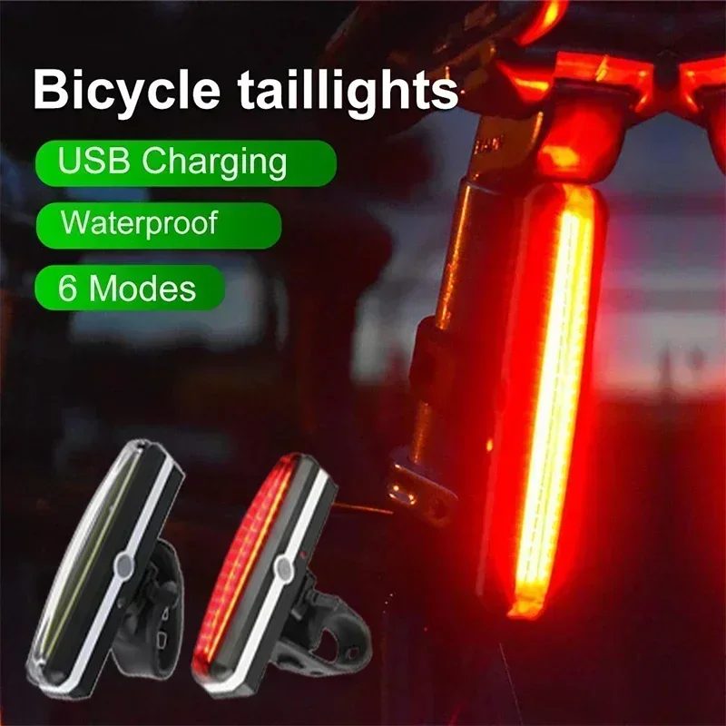 Fahrrad Rücklicht Highlight COB LED Rücklicht Wasserdichte Fahrrad USB Aufladbare Berg Reiten Radfahren Rücklicht Fahrrad Teile