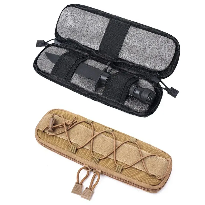 EDC Taktische Messertasche Molle Nylontasche für Klappmesser Outdoor Camping Jagdzubehör