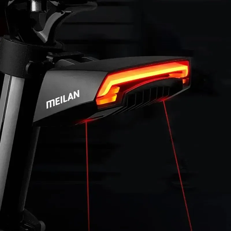 Meilan X5 Smart Bremse Fahrrad Hinten Rücklicht Fahrrad Fernbedienung Drahtlose Licht Blinker LED Strahl USB Aufladbare Radfahren Rücklicht