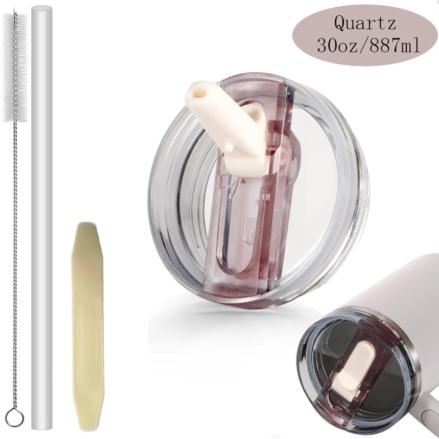 30oz Flip-Strohhalm-Deckel für Stanley 2.0 Tumbler, auslaufsicherer Ersatzdeckel, kein Verschütten, für Stanley Cup Zubehör