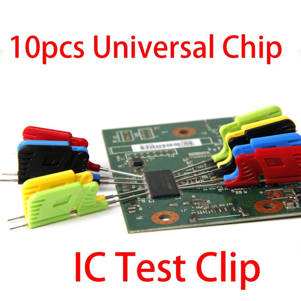 10PCS Universal IC Chip micro IC klemme SOP SOIC TSSOP TSOP SSOP MSOP PLCC QFP TQFP LQFP SMD IC Chip pin Clip DIP logik analysator