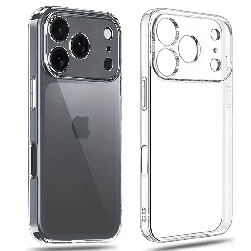 Ultradünne Transparente Handyhülle für iPhone 17 16 18 Pro Max 17Pro Weiche Silikon Durchsichtige hülle für iPhone 15 14 13 18 Pro Max Cover