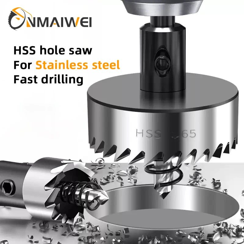 HSS-Lochsäge, 16?100 mm, Kobalt-Hochgeschwindigkeitsstahl, M35-Edelstahl-Werkzeugset für Metall, Edelstahl, Bohren, Metallbearbeitung