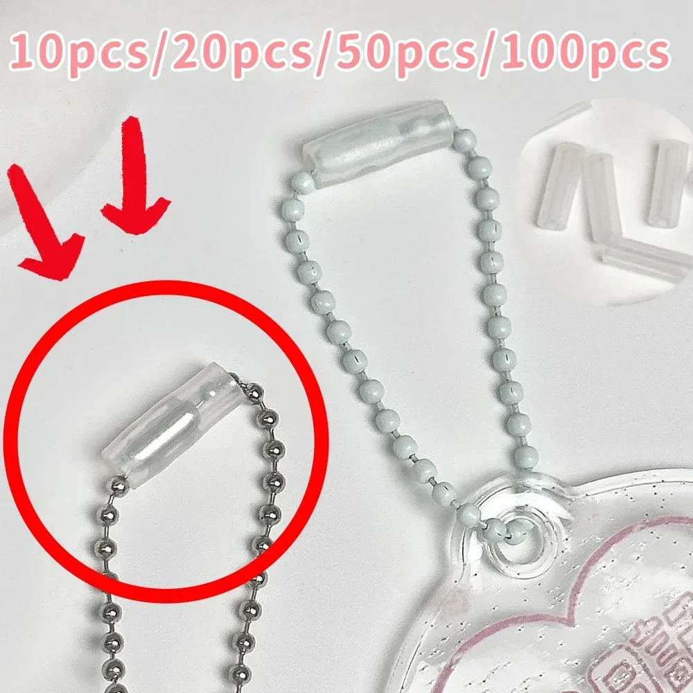 10/20/50/100PCS Hohe Qualität Anhänger Perle Kette Anti-verloren Abdeckung Kreative Perle Kette Anti-drop Schutzhülle DIY Zubehör