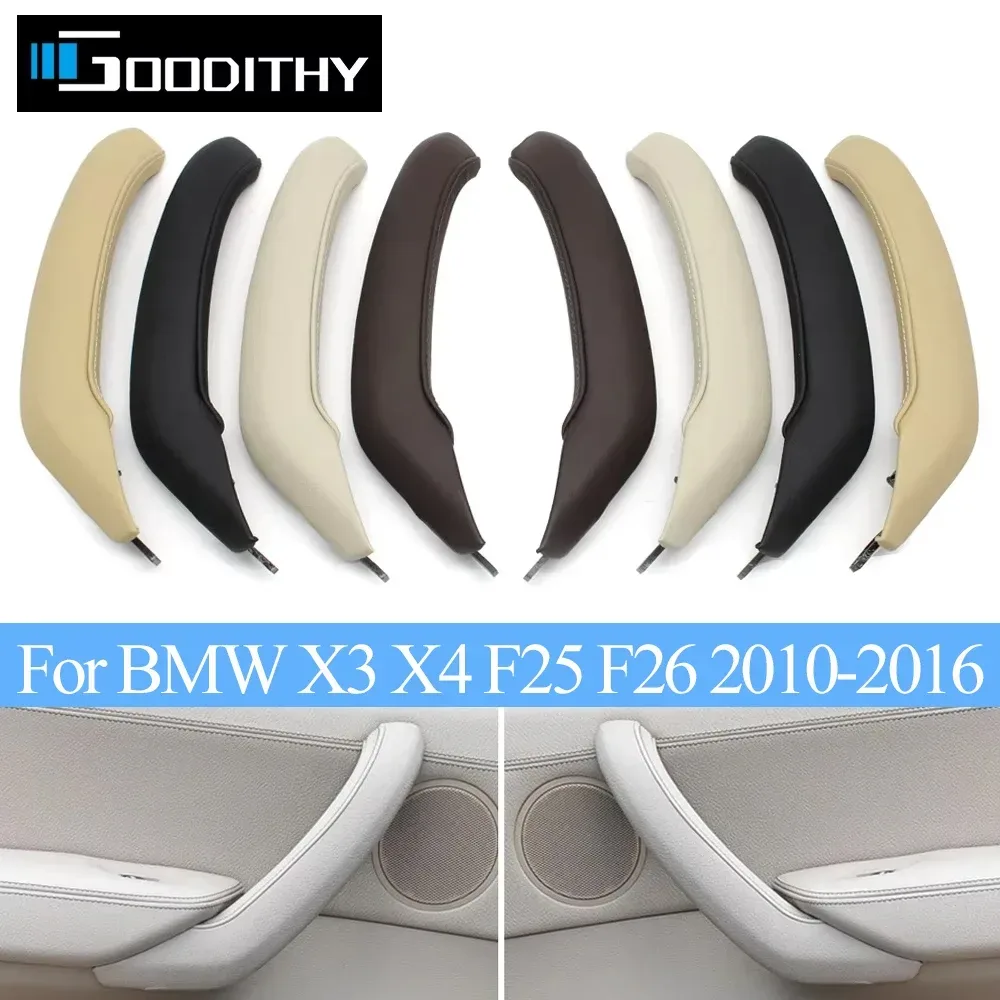 Links Rechts Hand Autos Innere Passagier Tür Pull Griff Leder Äußere Abdeckung Trim Set Ersatz Für BMW X3 X4 F25 F26 2010-2016