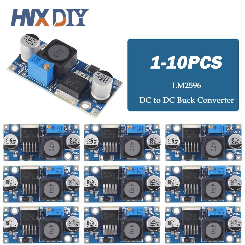 1/5/10 Stück LM2596 DC zu DC Buck Converter 3,0?40 V auf 1,5?35 V Netzteil Step-Down-Modul