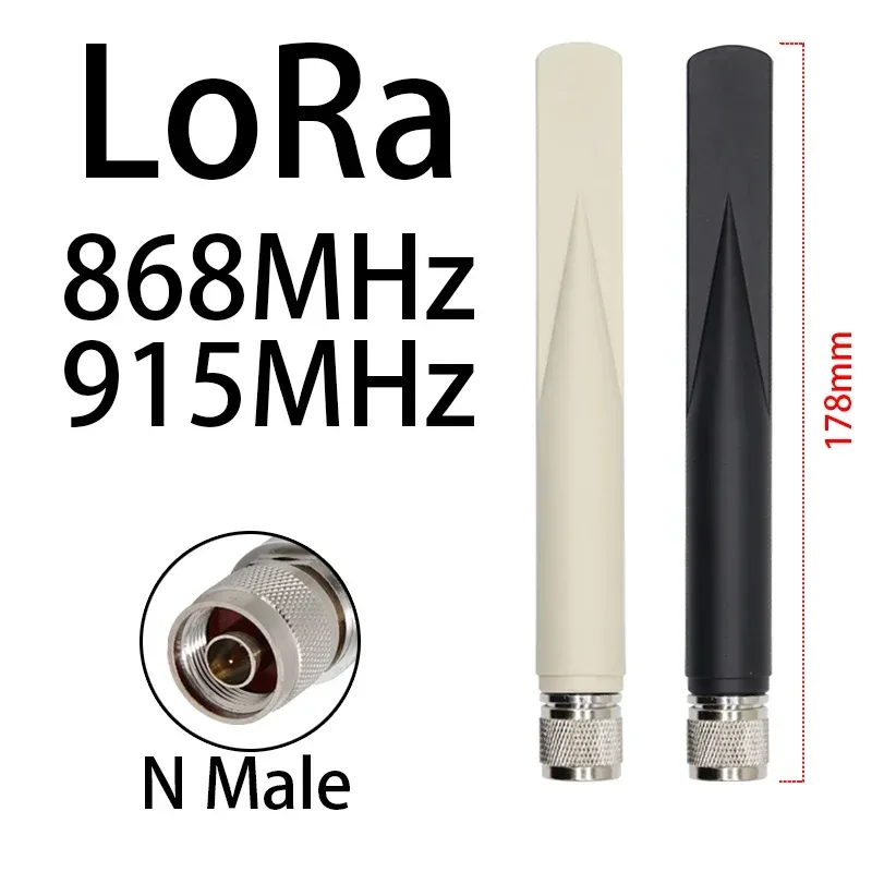 Langstrecken-LORA-Antenne 868MHz 915MHz NB-IoT Omni N-Typ Anschlussantenne für Meshtastic Solar-Knoten/Repeater/Geräte Slinkdsco