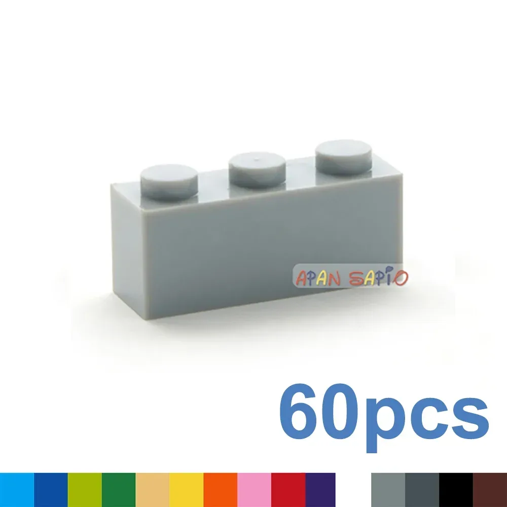 60 stücke Bausteine Spielzeug Hohe 1x3 16 Farbe Ziegel Größe Kompatibel Mit 3622 kinder Spielzeug Pädagogisches spielzeug für kinder