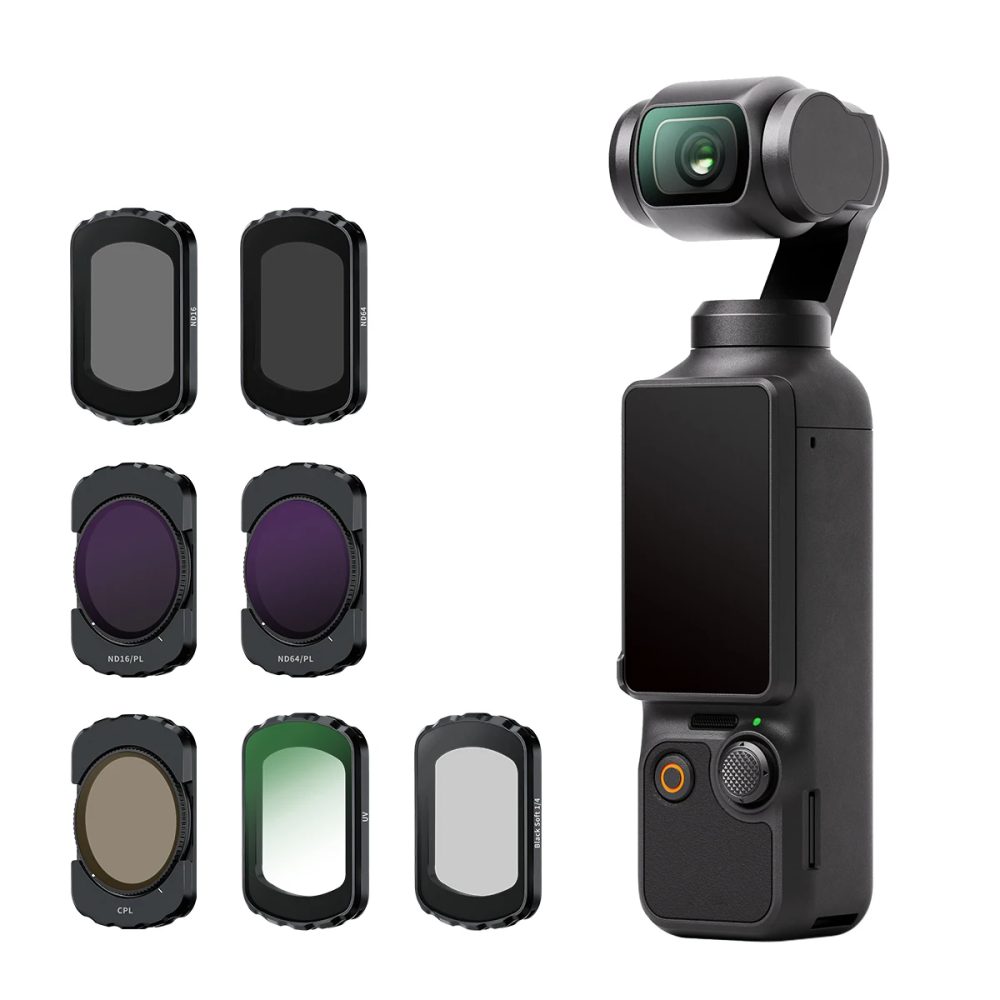 DJI OSMO POKET3 UV-Magnetfilter-Set UV CPL ND8/16/32/64 NDPL Schwarz Soft Filter Set Kameraobjektiv Drohnenzubehör