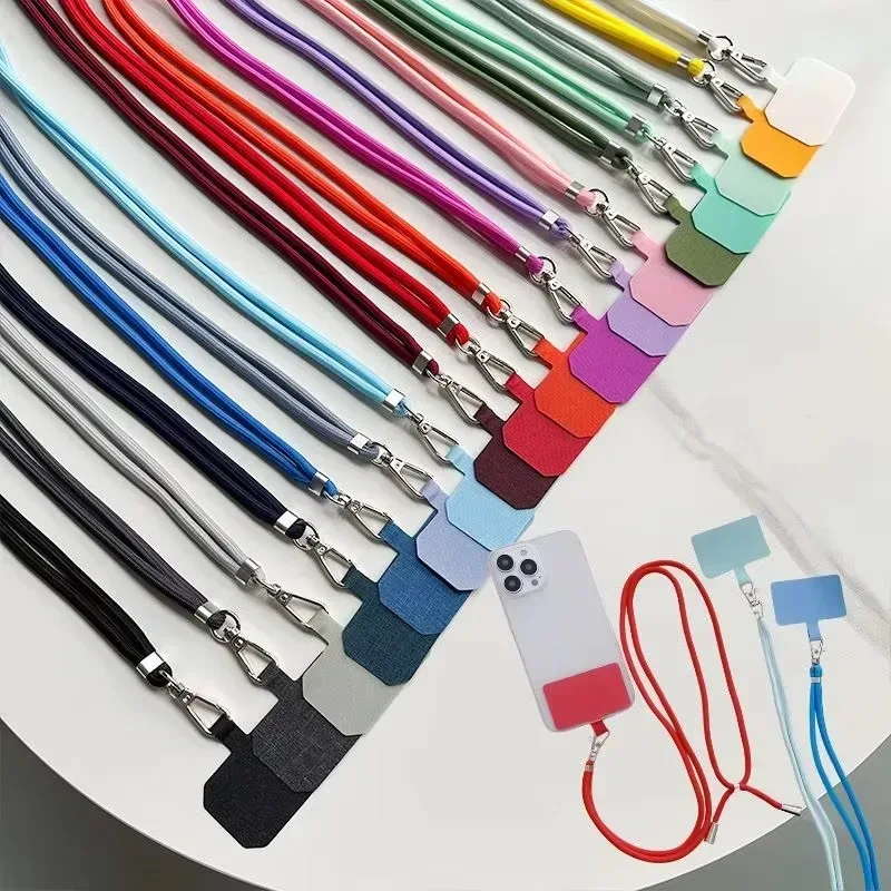 1/2 stücke Universal Einstellbare Telefon Lanyard Strap Handy Hängen Seil Neck Straps Anti-verloren Lanyards Handy Zubehör