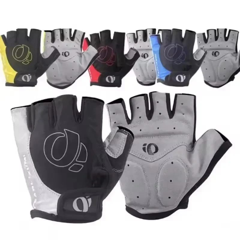 1 Paar Gel-Halbfinger-MTB-Rennradhandschuhe, rutschfest, schweißhemmend, stoßfest, Fahrradhandschuhe für die linke rechte Hand
