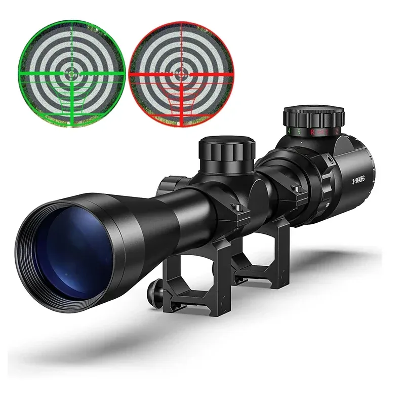 3-9x40 EG Zielfernrohre Jagdvisiere Rot- und Grünlicht-Absehen Taktisches Optisches Zielfernrohr Jagdoptiken