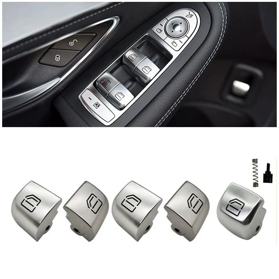 Für Mercedes Benz W205 W253 W213 W222 C E Klasse GLC 4 Tür Limousine Fensterheber Schalter 2059056800 2059056811 2229052203