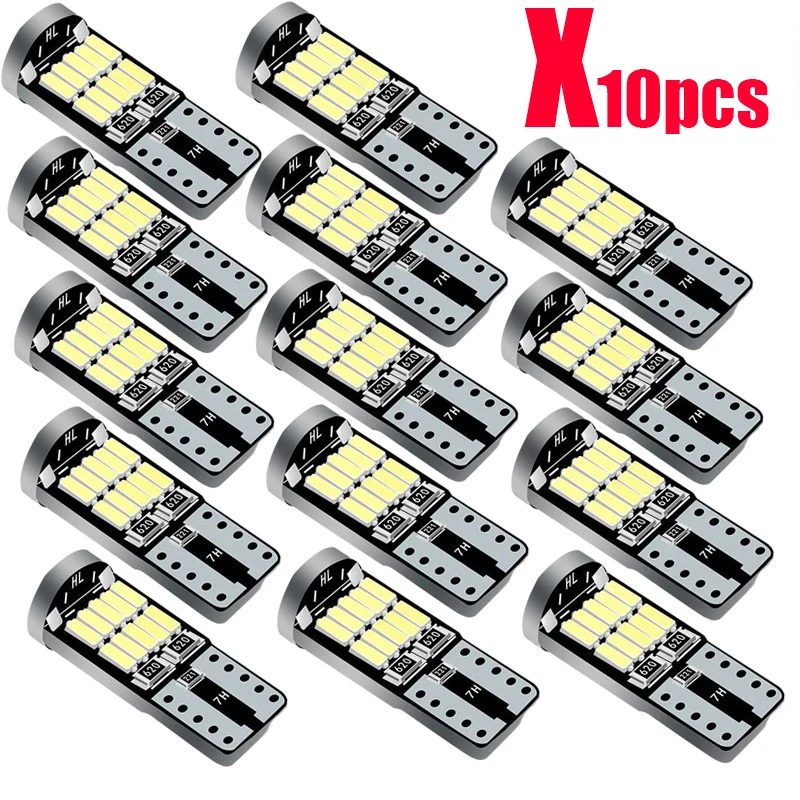 10 stücke Led Canbus W5W T10 194 Auto Glühbirne 26SMD 4014 Auto Hohe Helle Keil Kennzeichen Freiheit Dome Tür lampe