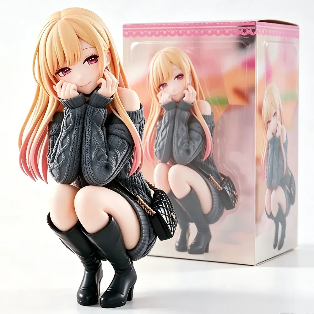Anime Marin Kitagawa in Hockposition |   My Dress-Up Darling Figur 10CM PVC Ornamente Modell Spielzeug Puppen Sammlerstücke Geschenk