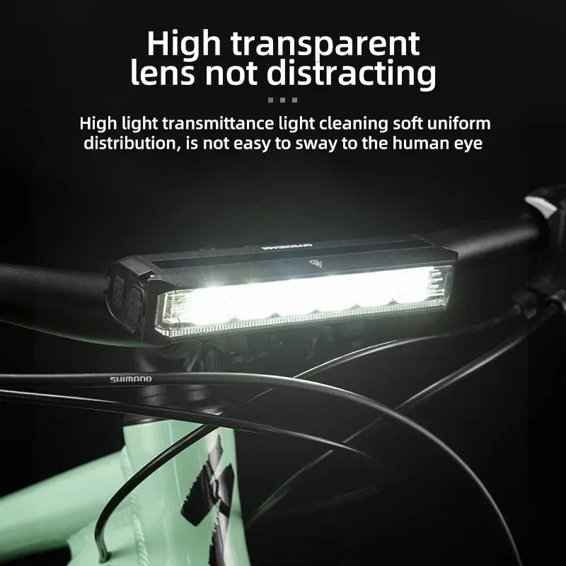 OFFBONDAGE 2600Lumen Fahrradlicht Fahrrad-Frontlampe MTB Rennrad-Scheinwerfer Taschenlampe USB-Ladung Wasserdichtes Fahrrad-Sicherheitslicht Nachtfahrzubehör