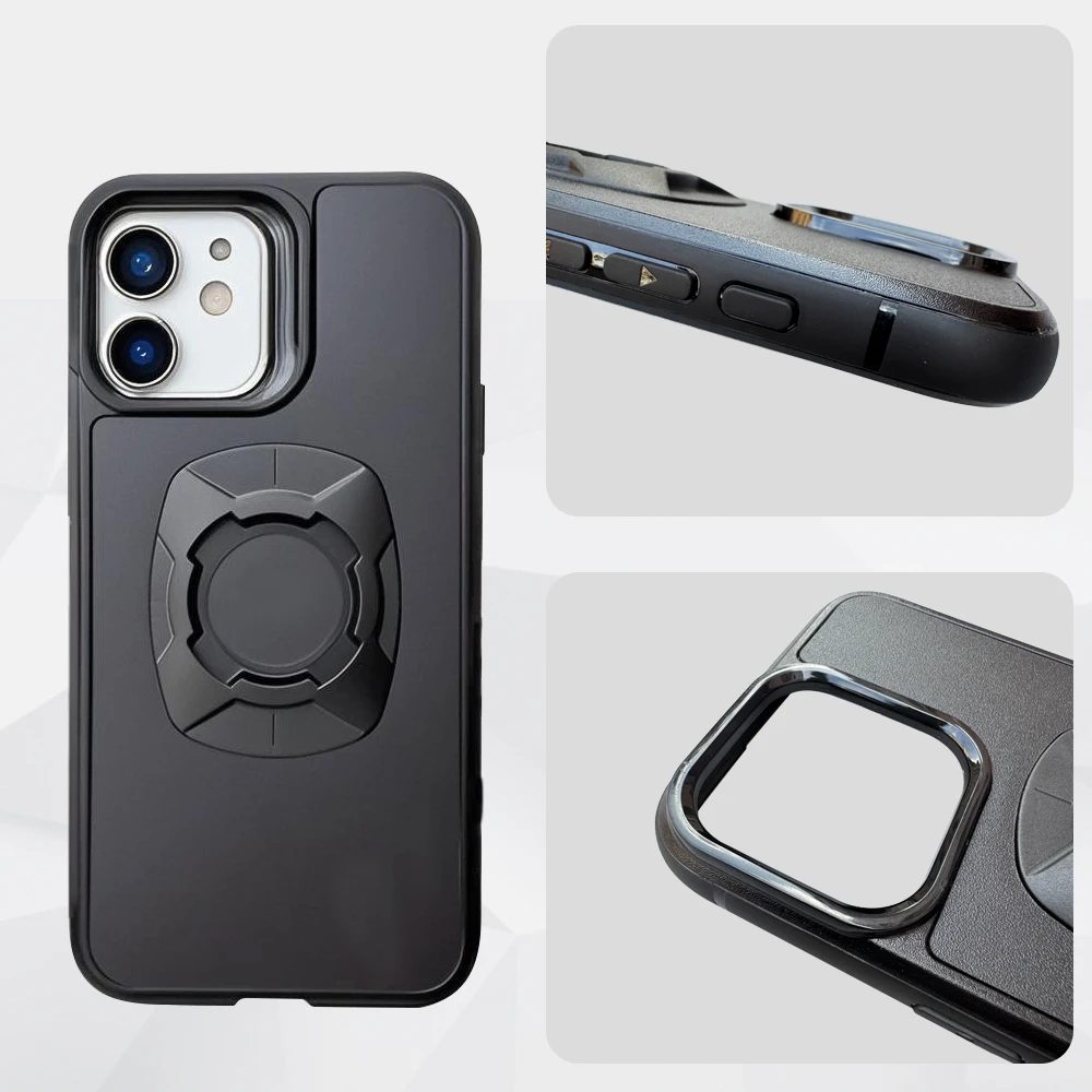 Twsit Lock Handyhülle Halter Motorrad Fahrrad iPhone Hülle Quick Lock Passend für Quad System Handyhalterung/Halterung 14 15 16 Pro Max