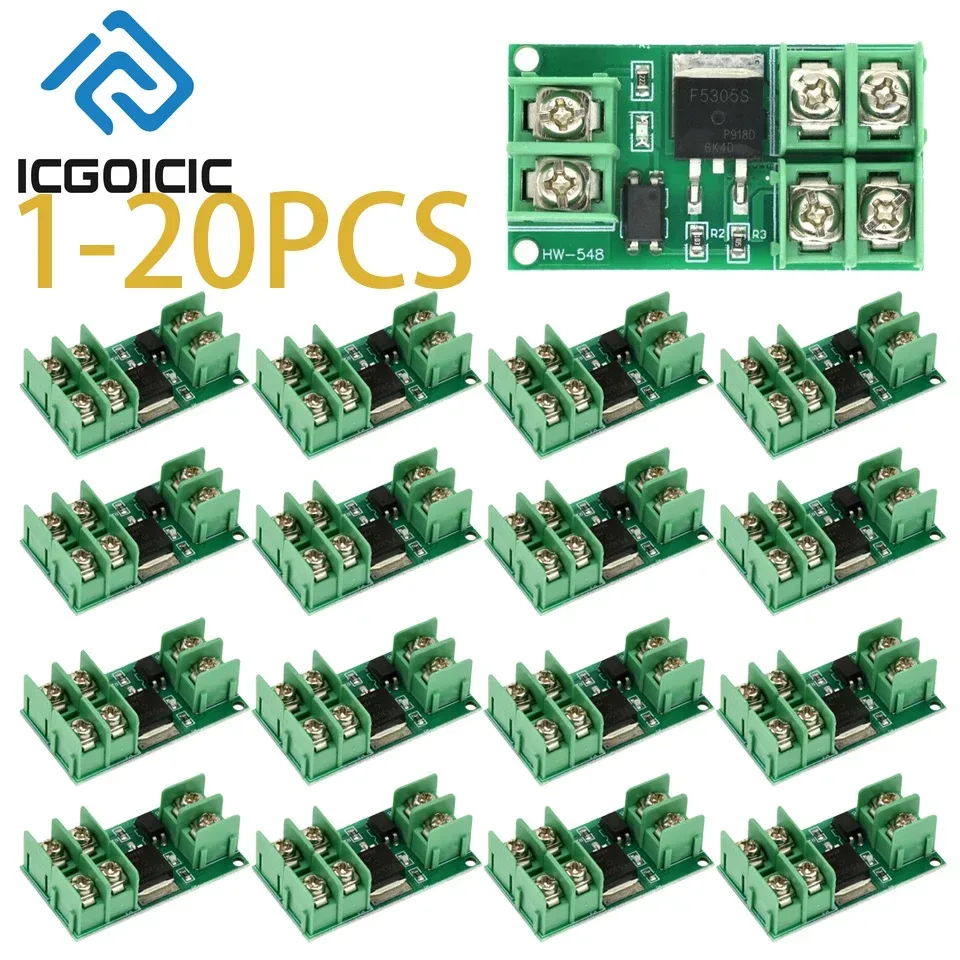1?20 Stück DC 5?36 V MOSFET-Schaltmodul ? Hochstrom-PWM-Controller für LED-Streifen, Gleichstrommotor, Wasserpumpe mit Arduino ESP32