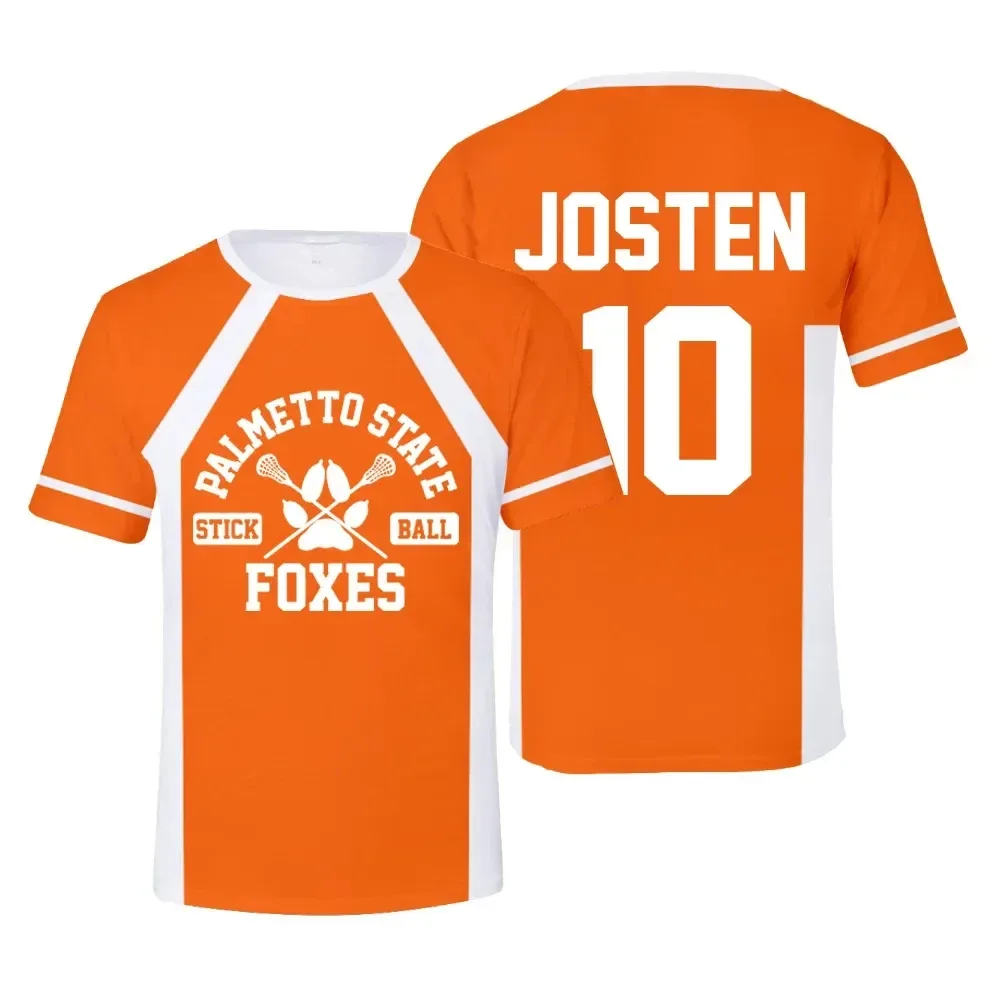 Neue The Foxhole Court Palmetto State Foxes Lacrosse Jersey Cosplay WILDS MINYARD 3D T-shirt Männer/Frauen Kleidung Kinder tees