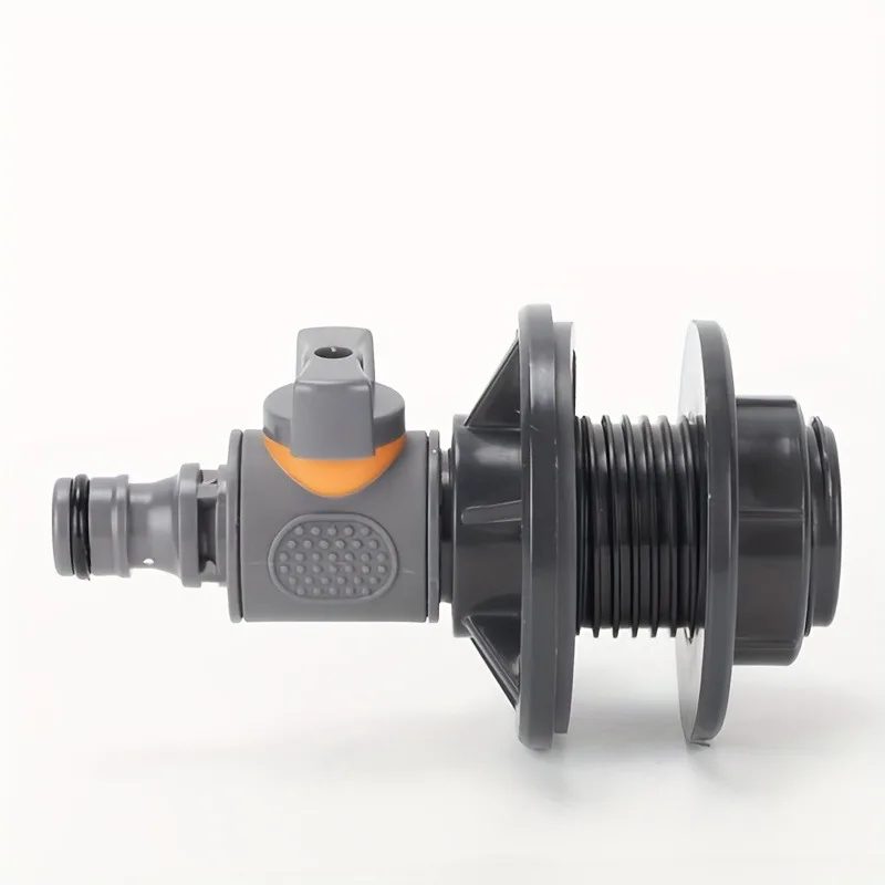 PVC/IBC-Wasserfassadapter, langlebiger Wassertankadapter mit Ventil, schnelle Installation des Regenwassersammelanschlusssatzes