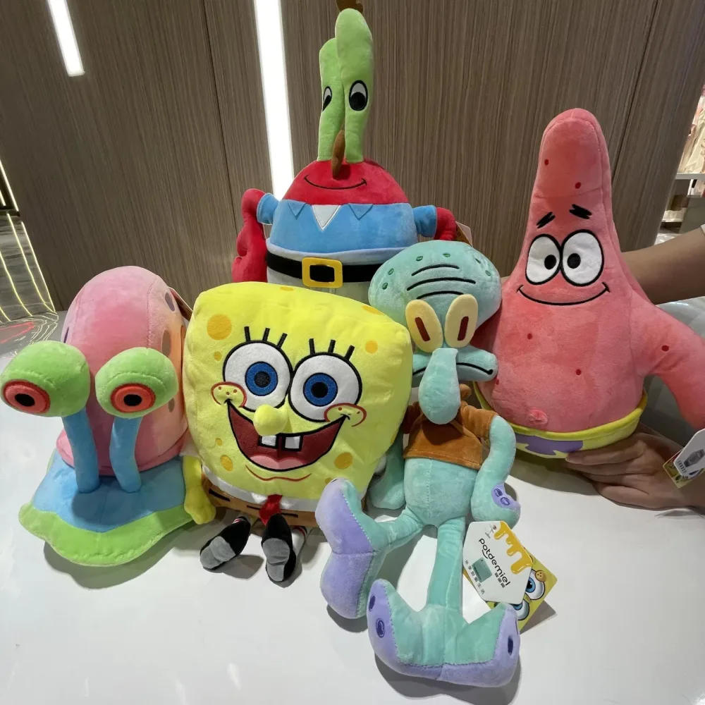 25-30 cm Spongebob Patrick Star Kawaii Cartoon Tier Plüschtier Gefüllte Puppe Cartoon Spielzeug Weiche Kinderspielzeug Geburtstagsgeschenk