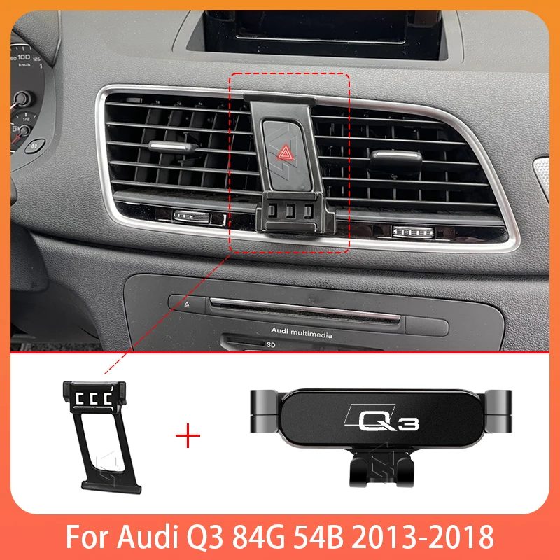 Auto Handy Halter Für Audi Q3 8U 2013-2018 Einstellbare Spezielle Handy Halter GPS Basis Halterung Ständer zubehör