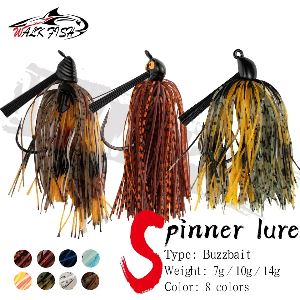 WALK FISH 7G 10G 14G Spinner Köder unkraut jig Bass jig Chatter köder angeln locken chatterbait Wobbler für Bass Fishing Tackle
