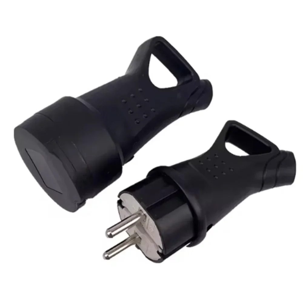 High Poer Buchse Gummi Wasserdicht Elektrisch Geerdet EU Stecker 16A 250V Industrielle Buchse Männliche Und Weibliche Buchse Anti drop